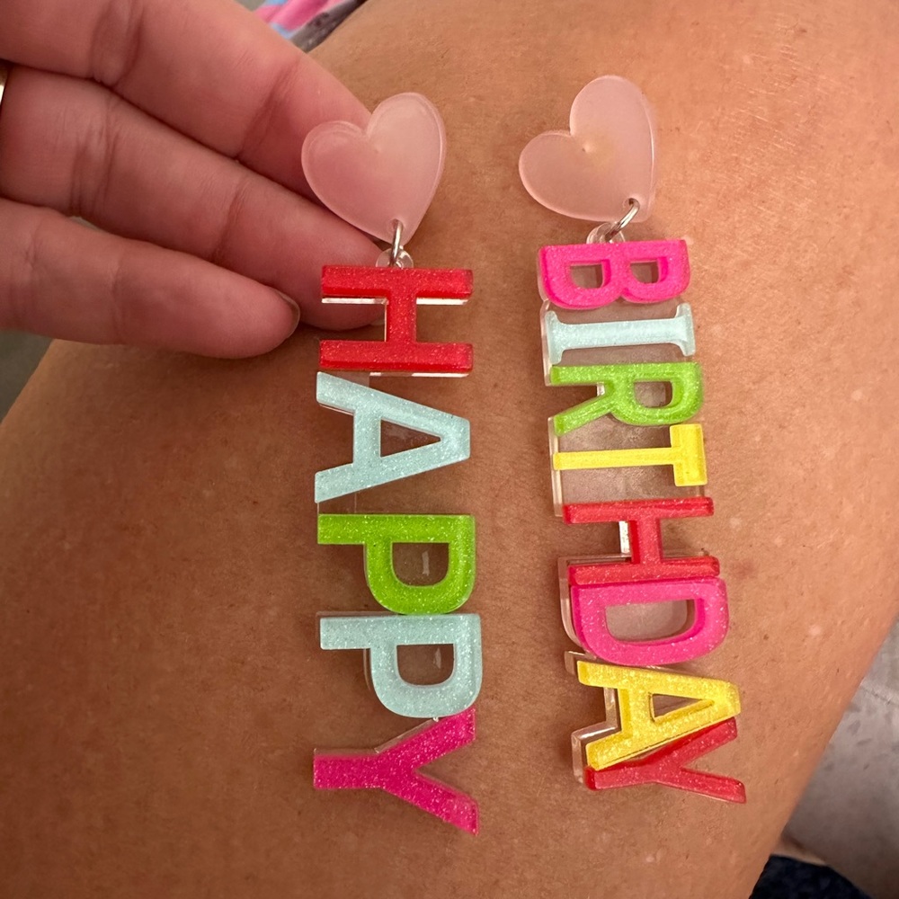 Happy Birthday earrings!!